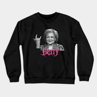 Betty White Death Metal Crewneck Sweatshirt